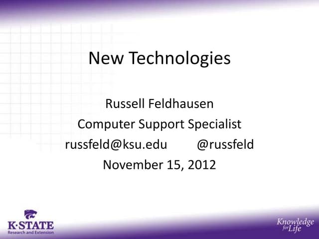 New technology