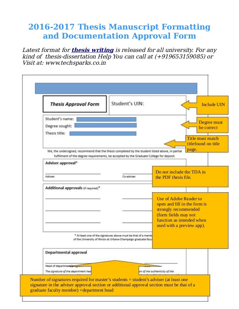 Thesis writing format image