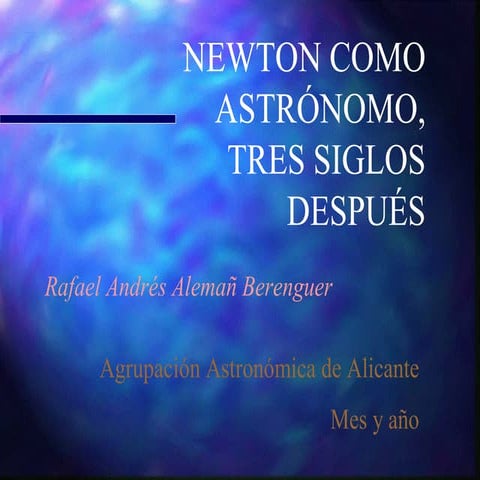 Newton astrónomo