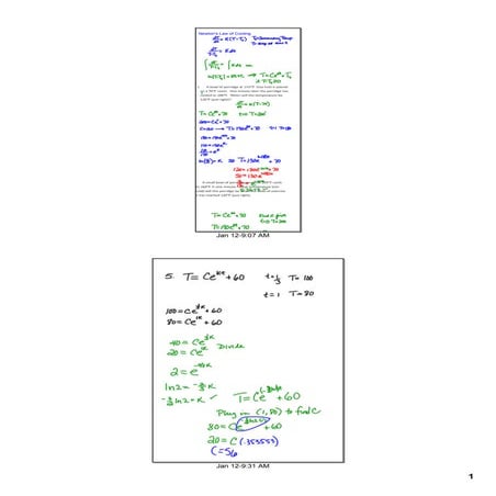 Newton law notes and problems