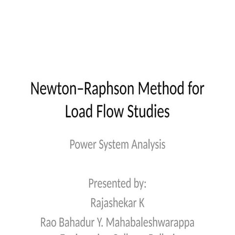 Newton raphson method | PDF