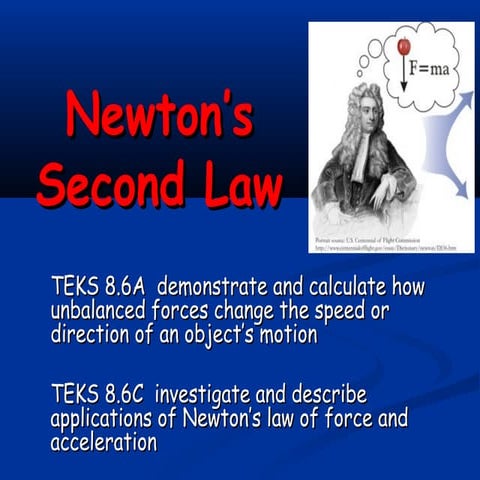 Newton’s 2nd law notes