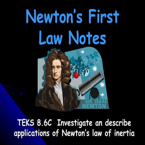 Newtons first law notes