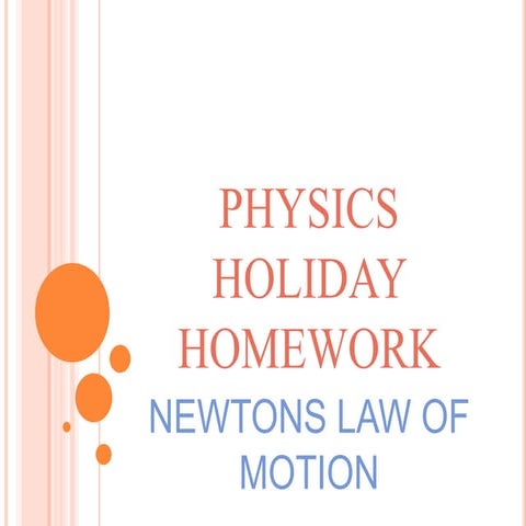Newtons law of motion