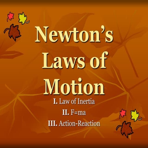 Newtons laws of_motion - 1st law