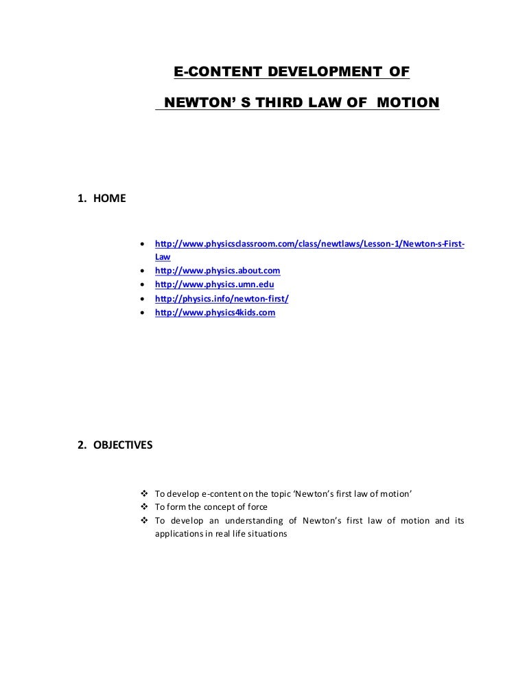Newton's third law