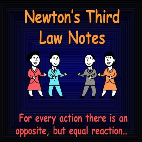 Newton's third law notes