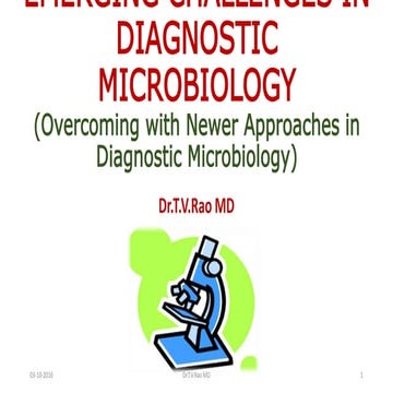 EMERGING CHALLENGES IN DIAGNOSTIC MICROBIOLOGY(Overcoming with Newer Approac...