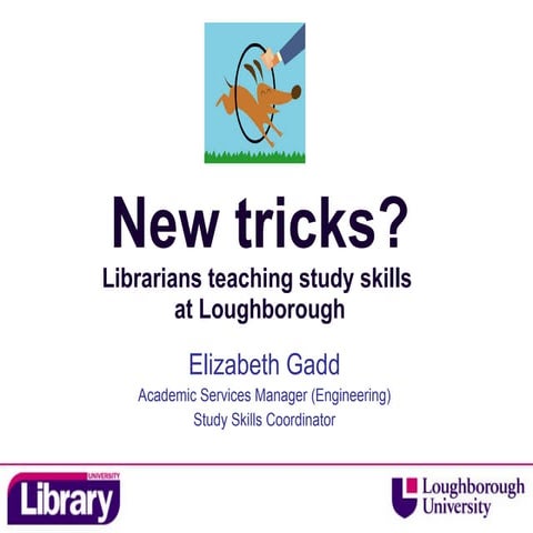 UC&R East Midlands event slides 8th June 2010 'New tricks? librarians teachin...