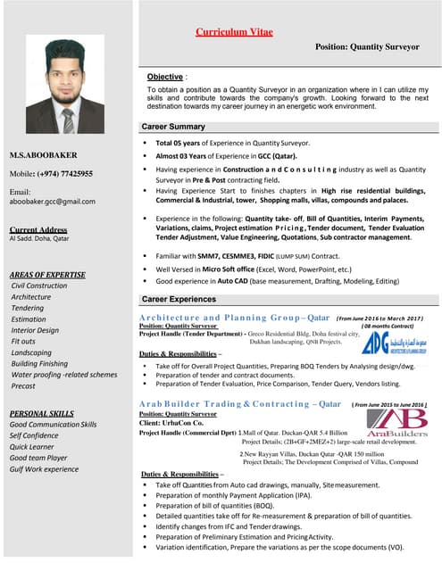 New update cv-qs- aboobaker
