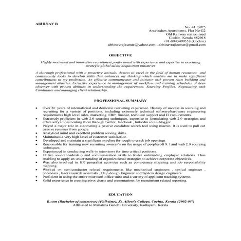 New Updated Resume - Abhinav Rajkumar | PDF