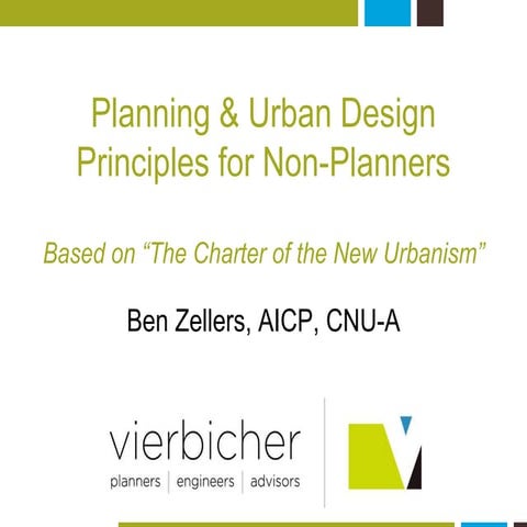 Planning & Urban Design Principles for Non-Planners