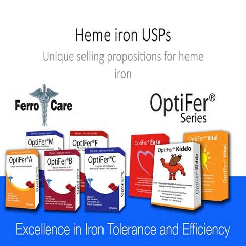 Unique selling propositions for heme iron