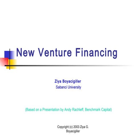 New venture financing