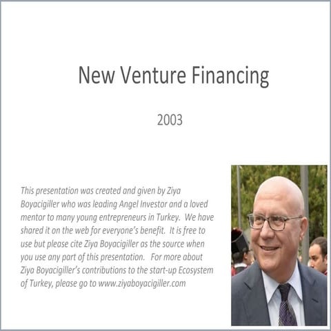 New venture financing, 2003,Ziya Boyacigiller