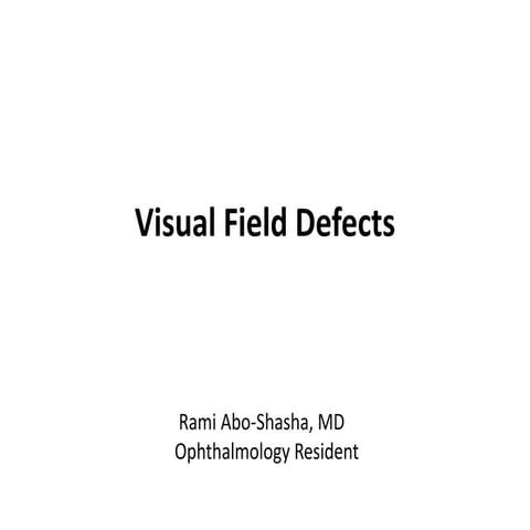 Visual Field Defects