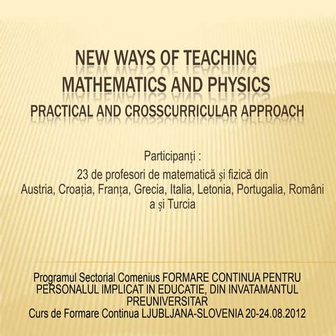 New ways of teaching