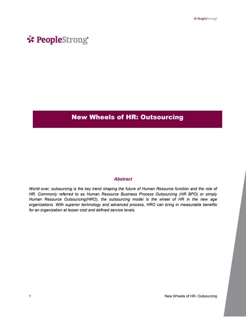 New wheels of HR-outsourcing