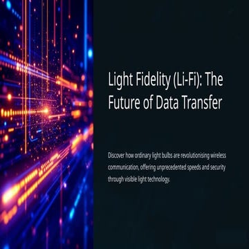 Li fi project report based on 0,1 concept it is very useful technology ...
