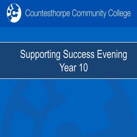 Year 10 Supporting Success Evening