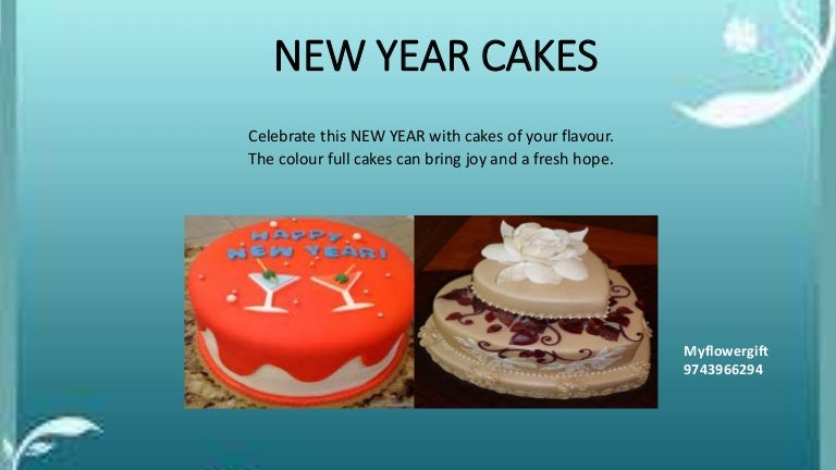 Send New Year Cakes to India - myflowergift