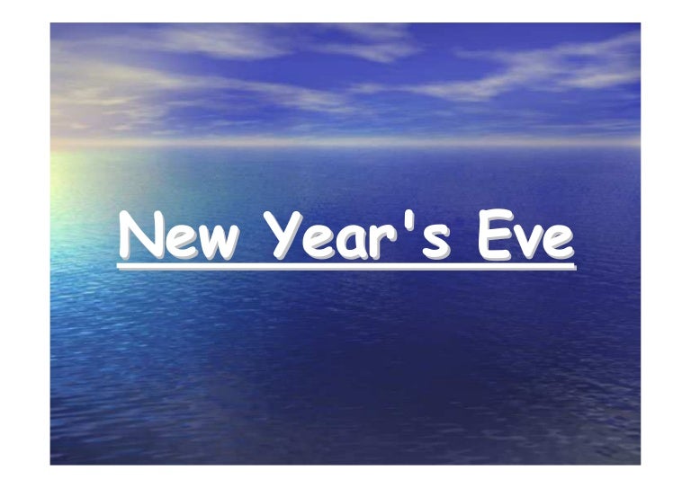 New year&#039;s eve