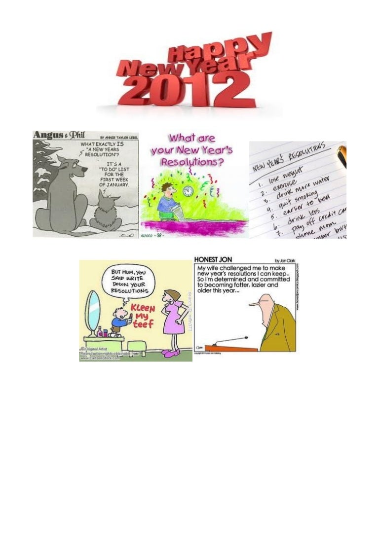 New Year&#039;s resolutions