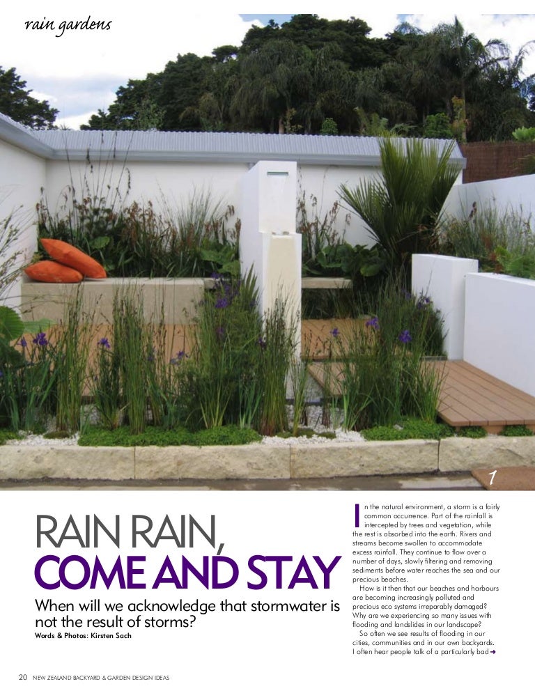New Zealand Rain Garden Information Guide