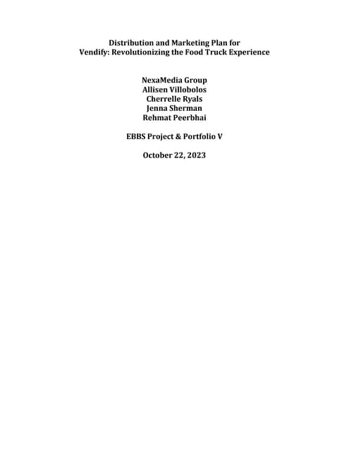 NexaMedia Group Distribution and Marketing Plan