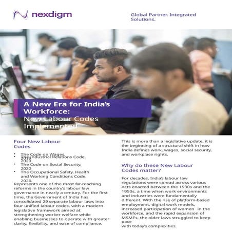 Labour Codes 2025, ppt on new labour codes | PPTX