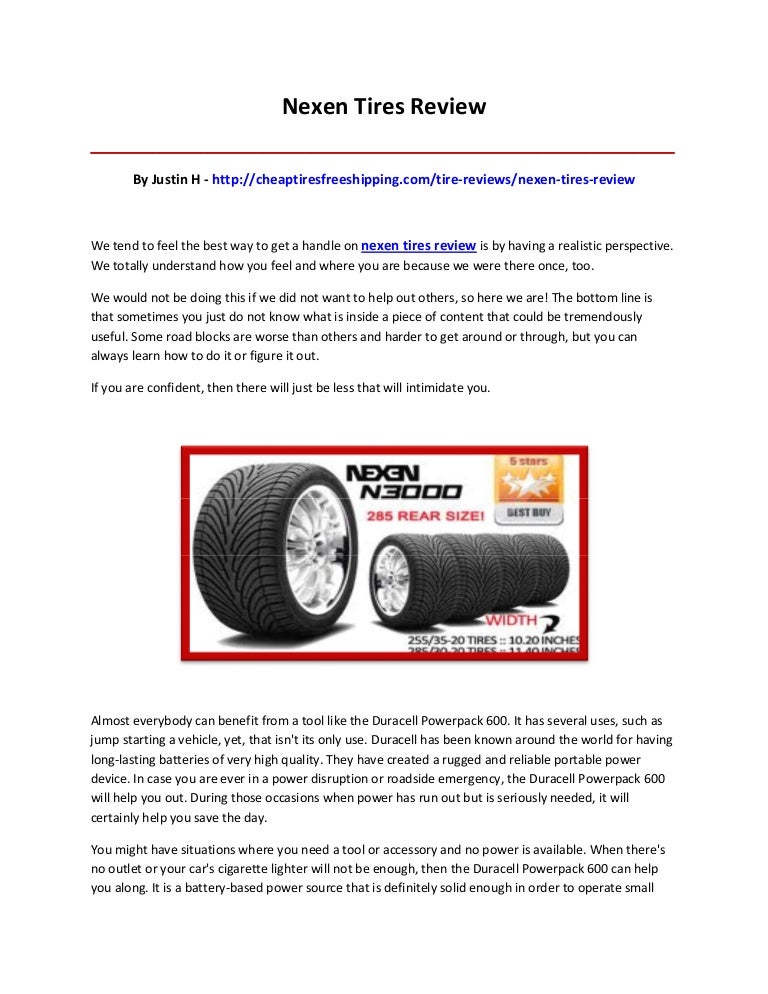 Nexen tires review