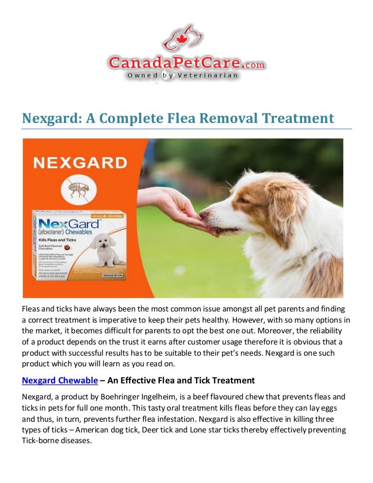 Topical Flea Medication With Nexgard