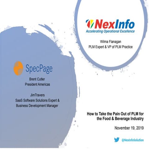 NexInfo Presents: SpecPage Webinar – Revolutionizing Product Lifecycle Management