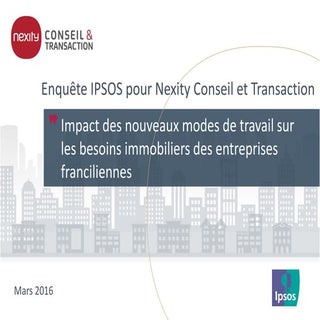 Impact des nouveaux modes de travai...