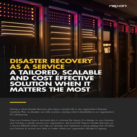 Disaster Recovery as a Service