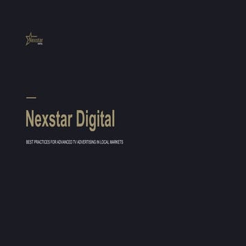 Digiday Hot Topic Advanced TV | Nexstar
