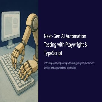 AI-Powered Automation Testing with Playwright JavaScript/TypeScript | PDF
