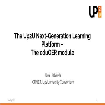 ALTA2018 Up2U Presentation by G.Cibulskis & R.Kutas | PPTX