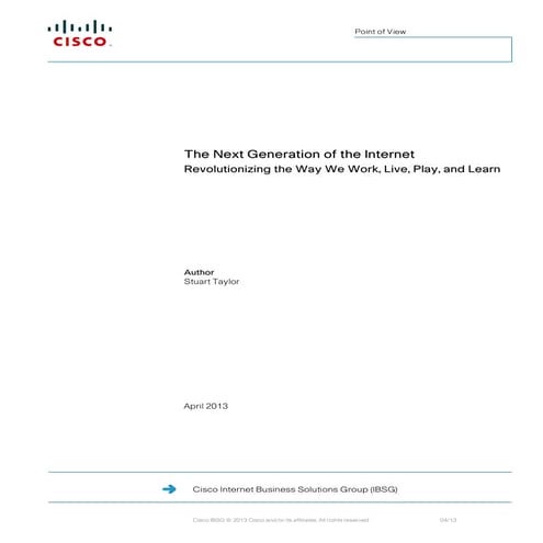 Ten Technology Trends that Will Shape the Next-Generation Internet