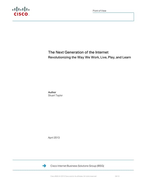 Ten Technology Trends that Will Shape the Next-Generation Internet