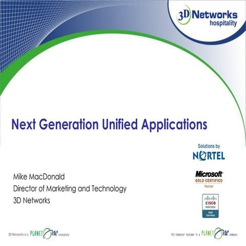 Next Generation Unified Applications V4.0