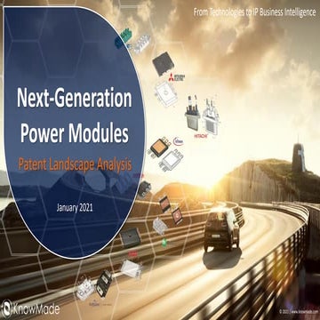 Next generation power modules - patent landscape 2021 - sample | PPT