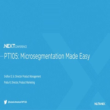 PT105: Microsegmentation Made Easy