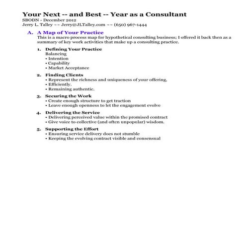 Your Next - and Best - Year as a Consultant