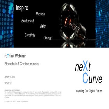 neXt Curve reThink: Blockchain & Cryptocurrencies