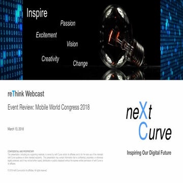 neXt Curve Mobile World Congress 2018 Key Takeaways