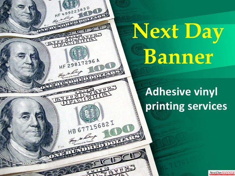 Next Day Banner Adhesive Vinyl Printing Services