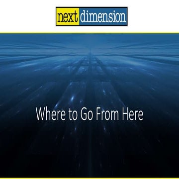 Next Dimension: How to create a Cybersecurity Strategy