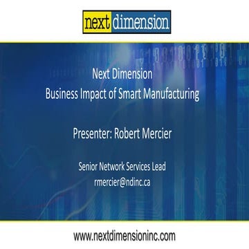 Next Dimension IIoT Presentation