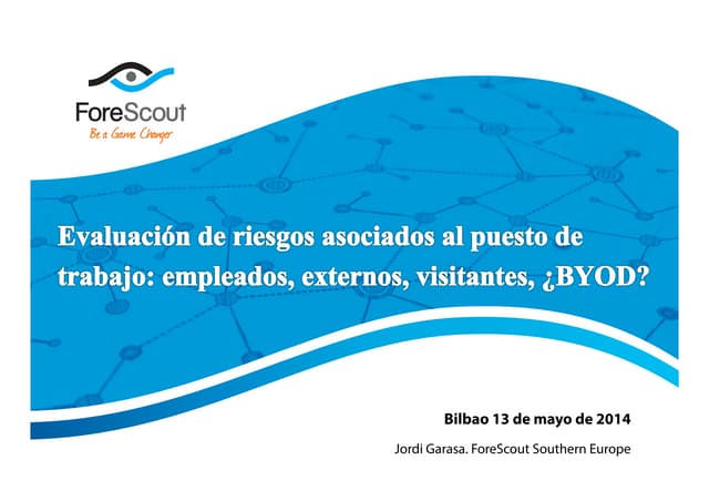 Evaluación de riesgos asociados al puesto de trabajo: empleados, externos, vi...